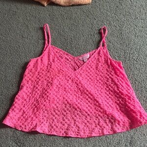 Lilly Pulitzer Pink Textured Camisole Top